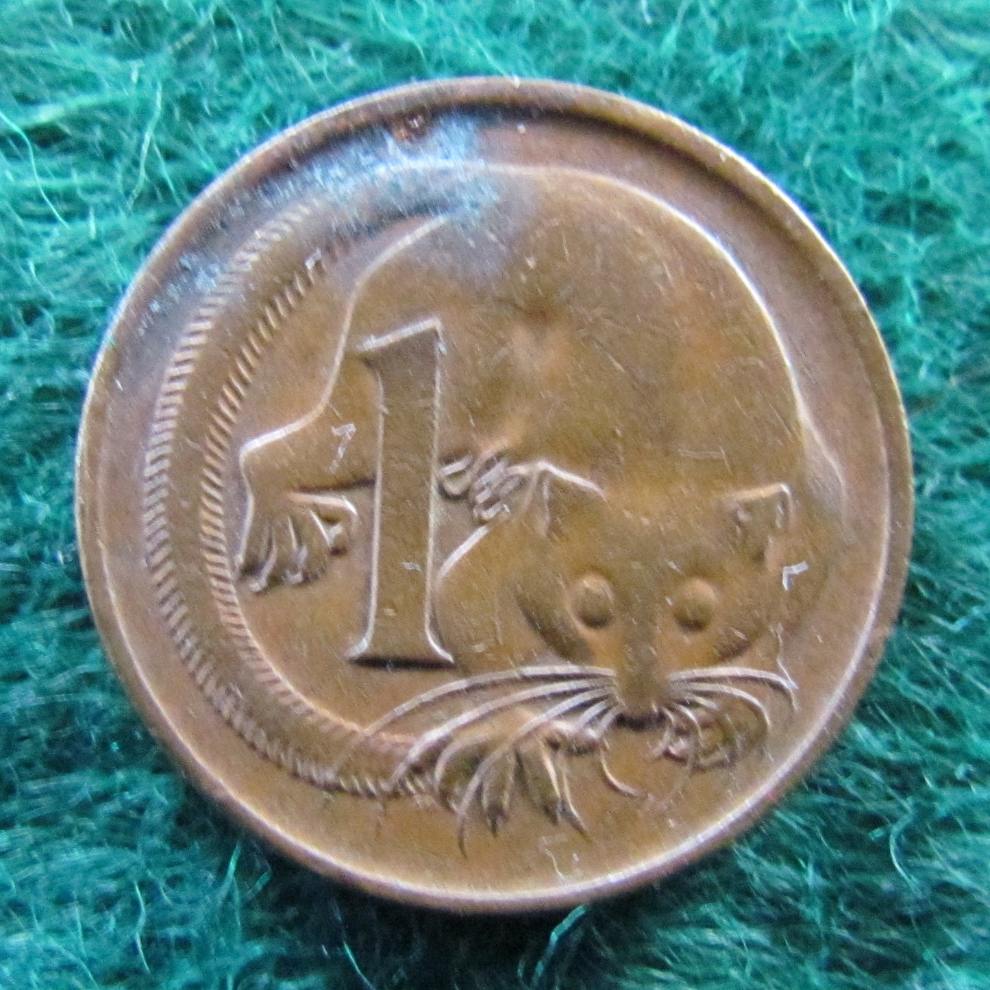 Australian 1972 1 Cent Queen Elizabeth Coin