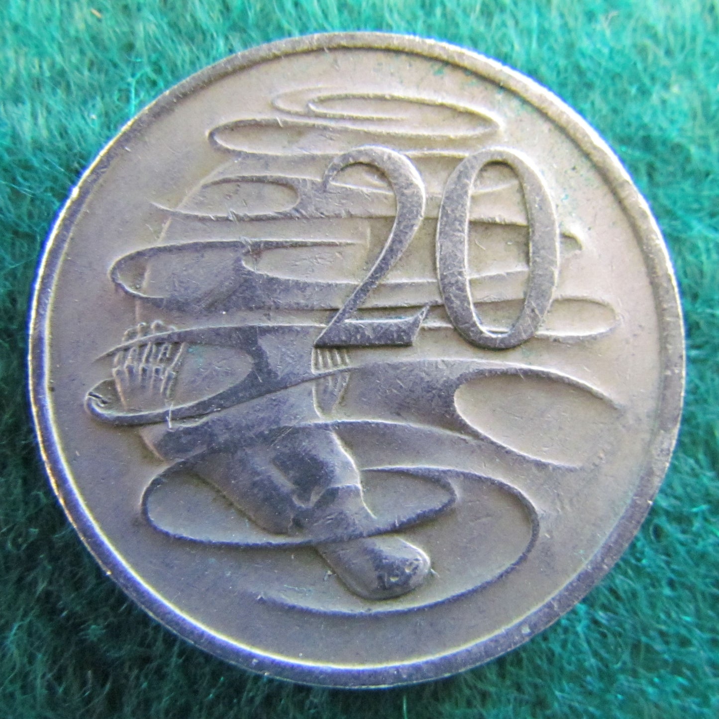 Australian 1972 20 Cent Queen Elizabeth Coin - Circulated