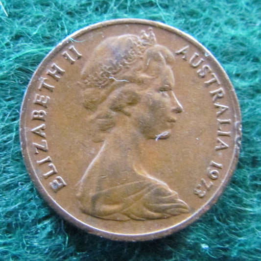 Australian 1973 1 Cent Queen Elizabeth Coin