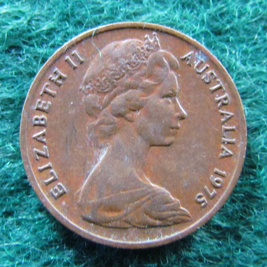 Australian 1975 1 Cent Queen Elizabeth Coin