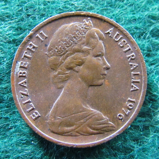 Australian 1976 1 Cent Queen Elizabeth Coin