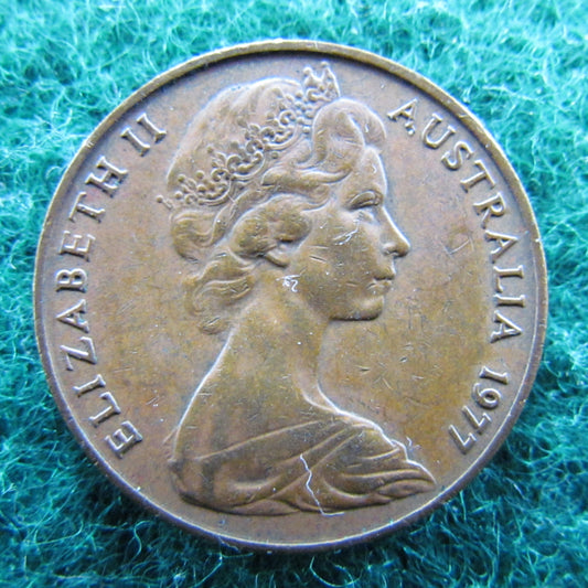 Australian 1977 2 Cent Queen Elizabeth II Coin