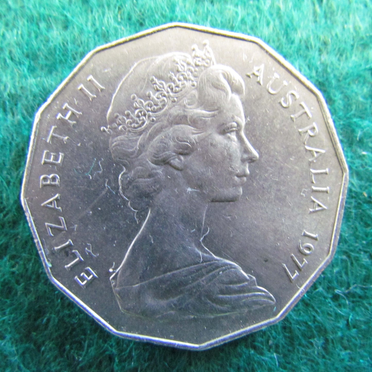 Australian 1977 50 Cent Coin Silver Jubilee