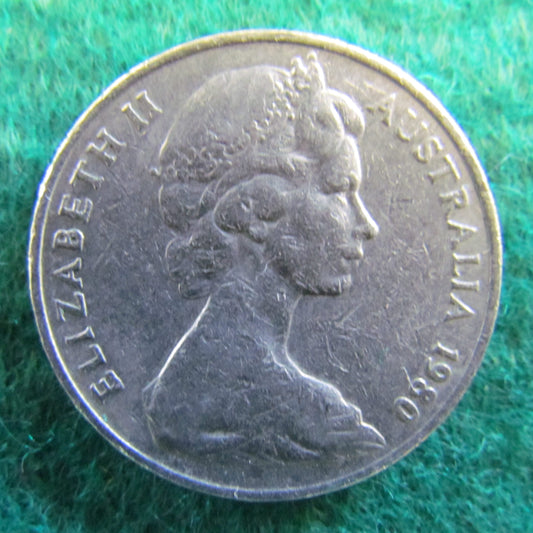 Australian 1980 20 Cent Queen Elizabeth Coin - Circulated