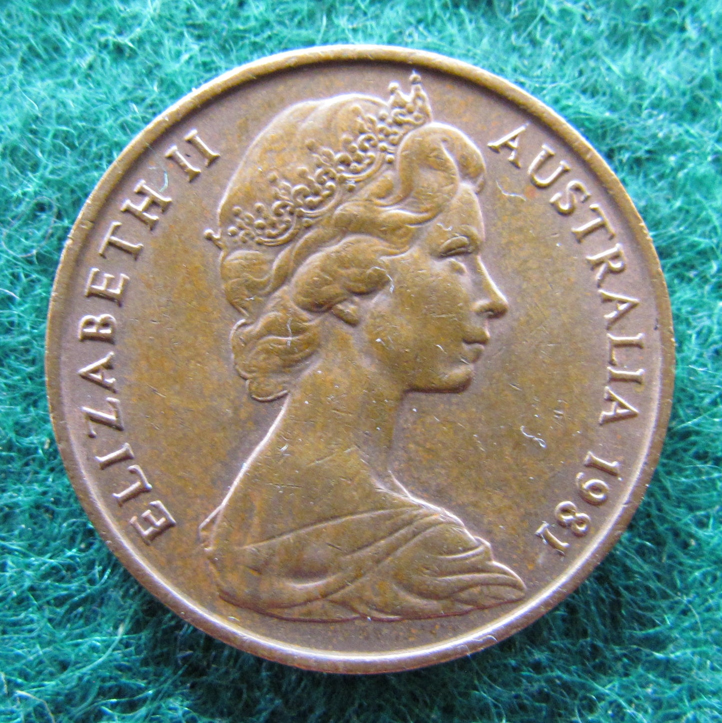 Australian 1981 2 Cent Queen Elizabeth II Coin