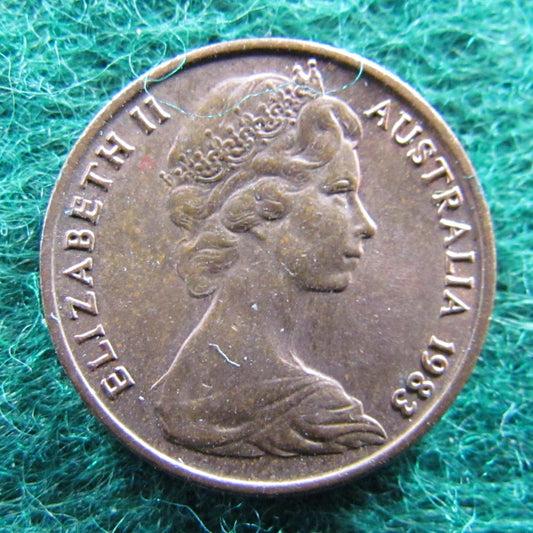 Australian 1983 1 Cent Queen Elizabeth Coin