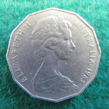 Australian 1983 Coat Of Arms 50 Cent Queen Elizabeth Coin - Circulated