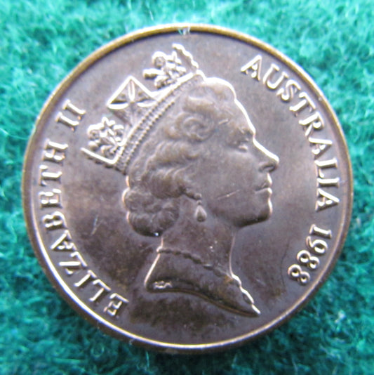 Australian 1988 2 Cent Queen Elizabeth II Coin