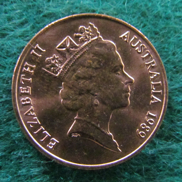 Australian 1989 2 Cent Queen Elizabeth II Coin