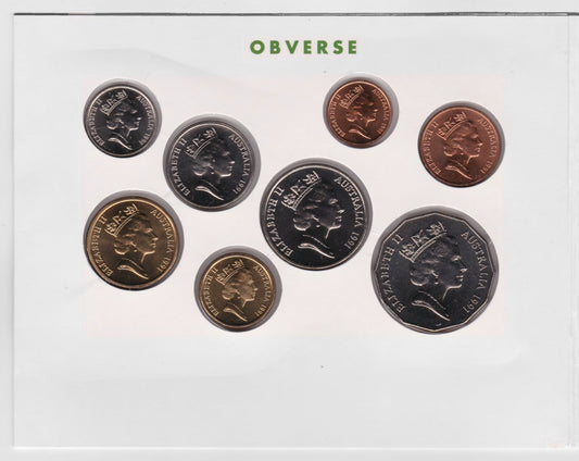 Australian 1991 25th Anniversary Coin Set Queen Elizabeth II - First And Last of Select Coins