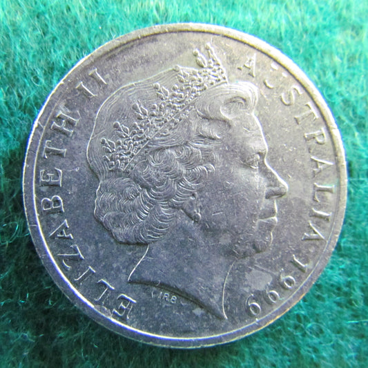 Australian 1999 20 Cent Queen Elizabeth Coin - Circulated
