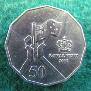 Australian 2000 50 Cent Coin Royal Visit