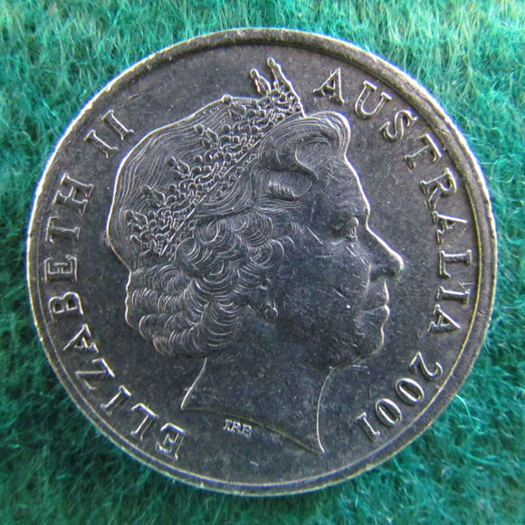 Australian 2001 20 Cent Queen Elizabeth Coin - Circulated