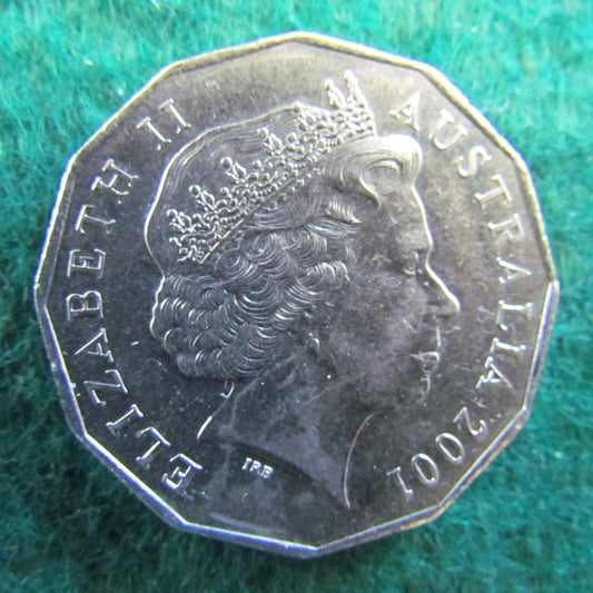 Australian 2001 50 Cent Coin Centenary Of Federation South Australia