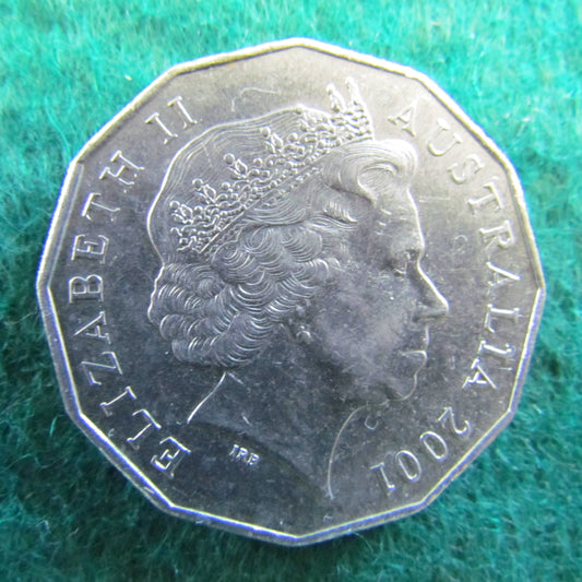 Australian 2001 50 Cent Coin Centenary Of Federation Victoria