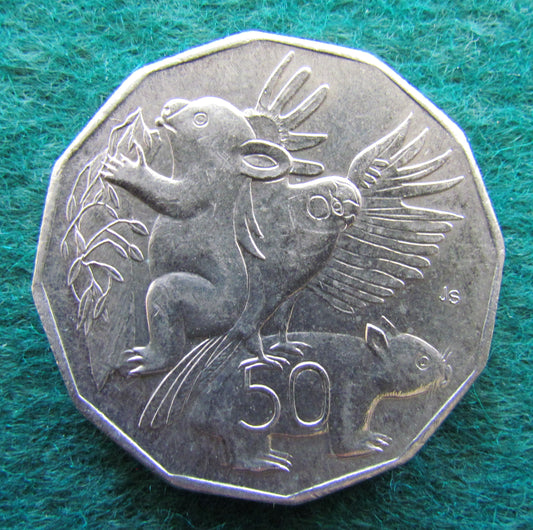 Australian 2004 50 Cent Coin Student design - Native Animals