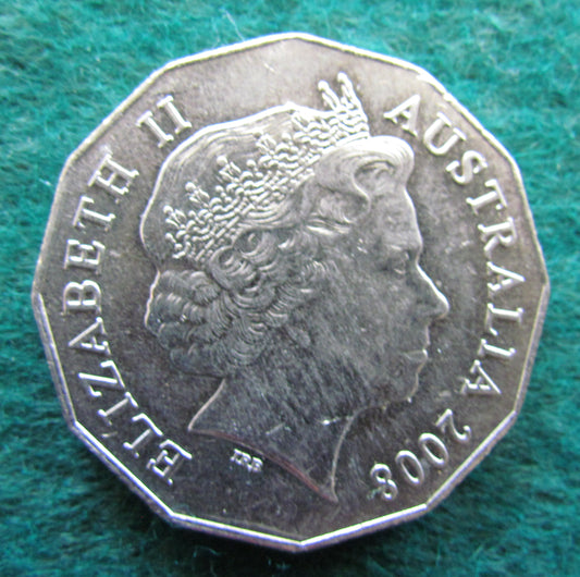 Australian 2008 50 Cent Coin Commonwealth of Australia