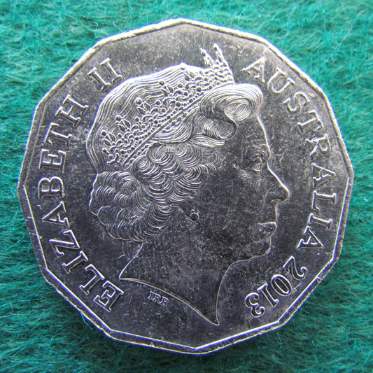 Australian 2013 50 Cent Coin Coat Of Arms - Circulated