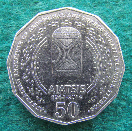 Australian 2014 50 Cent Coin AIATSIS - Circulated