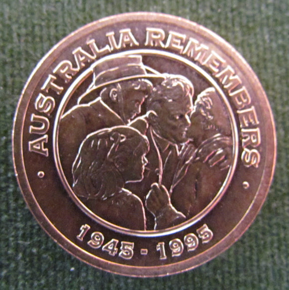 Australia Remembers 1945 - 1995 Freedom Medallion WWII Token
