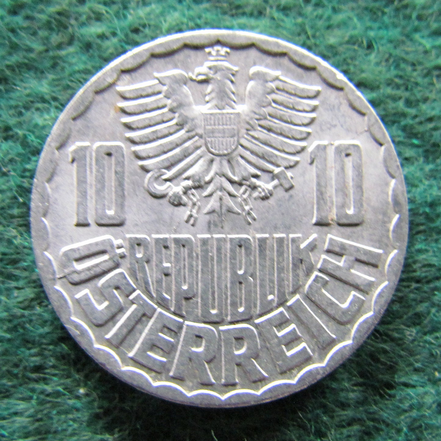 Austria 1959 10 Groschen Coin