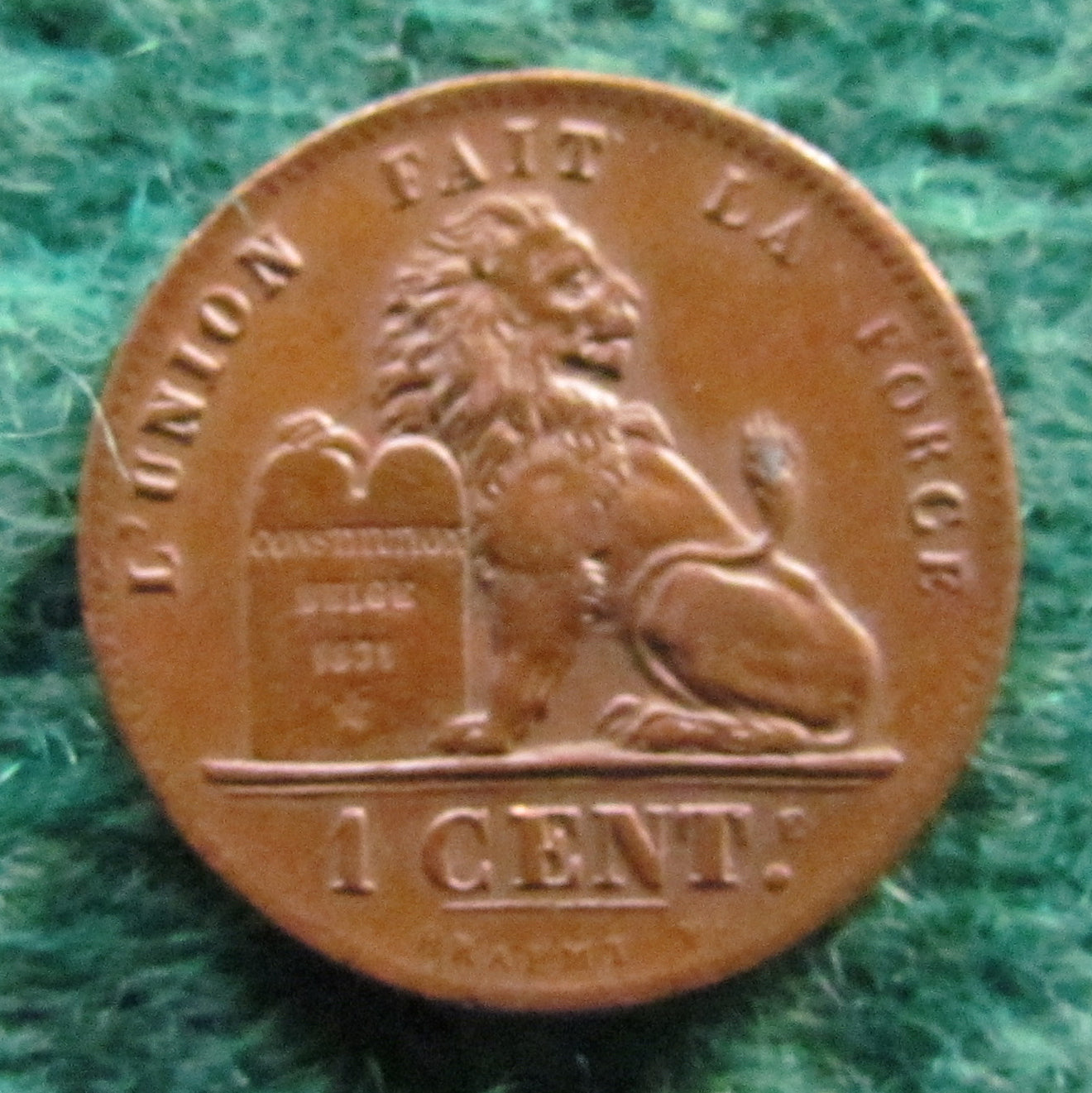 Belgium 1902 1 Centime Coin - Circulated