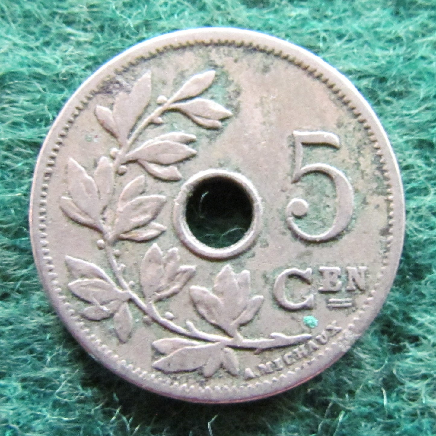 Belgium 1905 5 Centimes Coin - Circulated