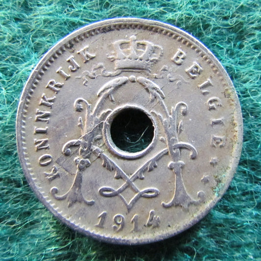 Belgium 1914 5 Centimes Coin German Occupation Currency - Circulated