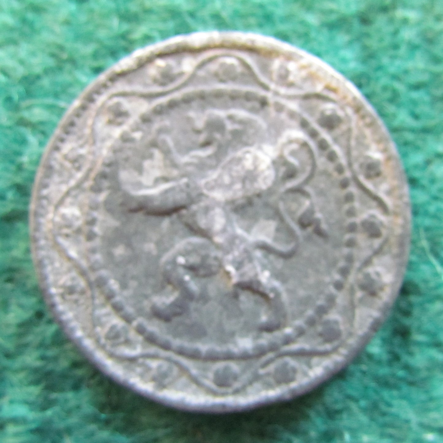 Belgium 1915 25 Centimes Coin German Occupation Currency - Circulated