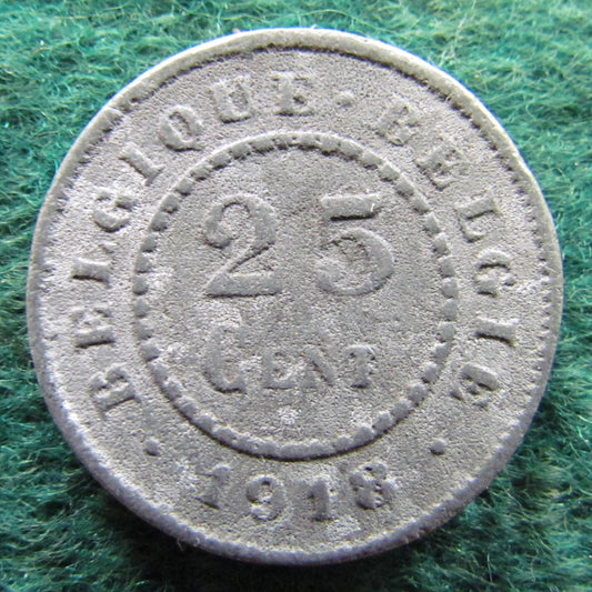 Belgium 1918 25 Centimes Coin
