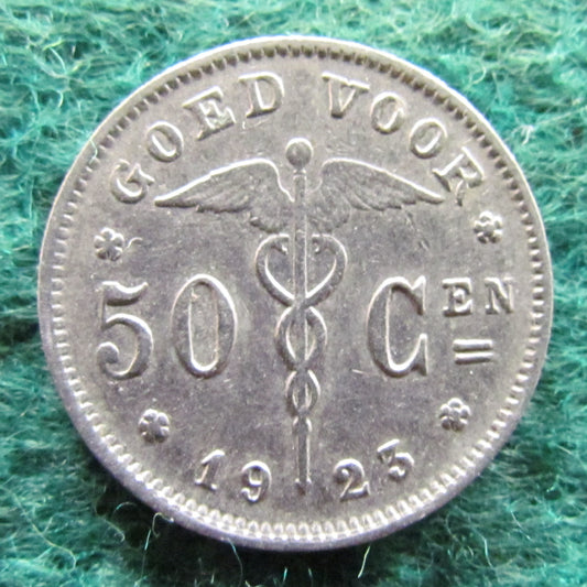 Belgium 1923 50 Centimes Coin