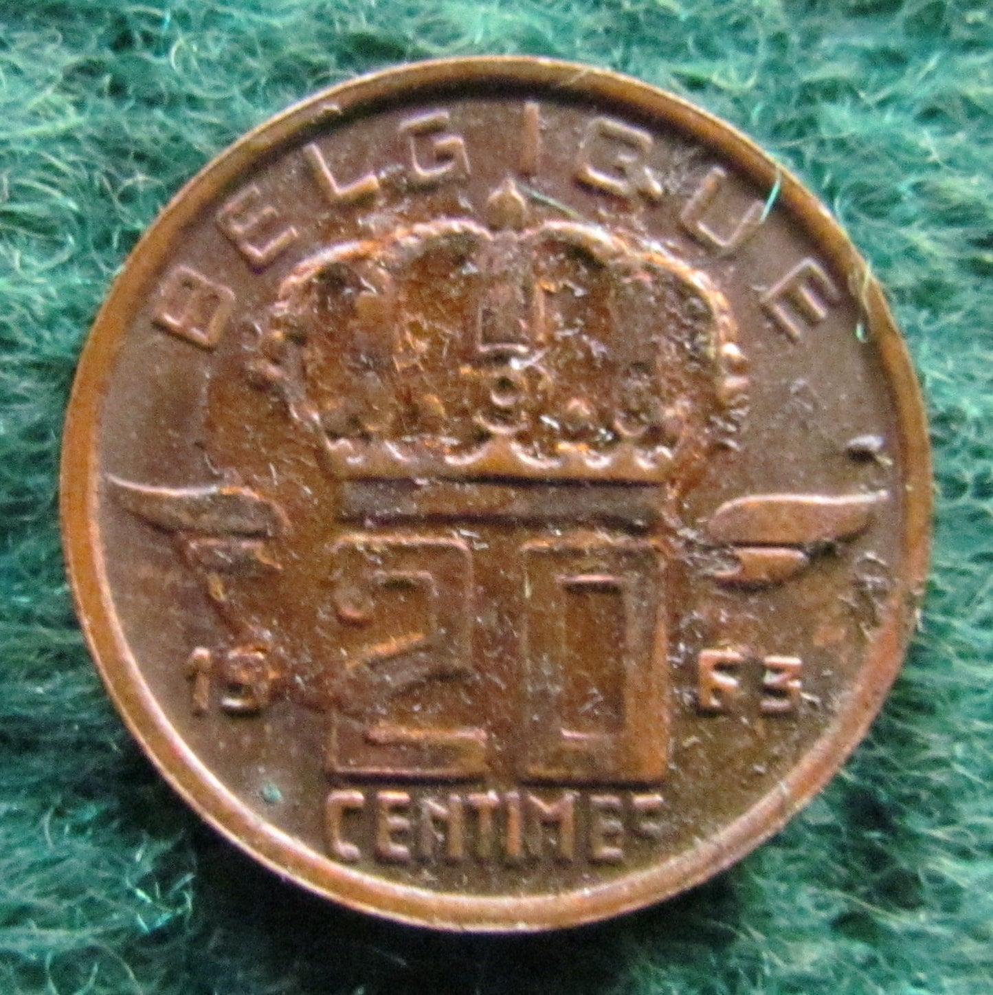 Belgium 1963 20 Centime Coin - Circulated
