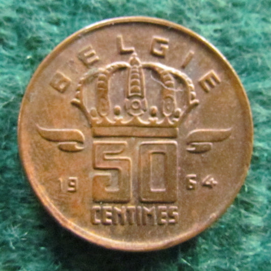 Belgium 1964 50 Centime Coin - Circulated