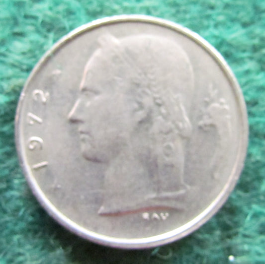 Belgium 1972 1 Franc Coin - Circulated