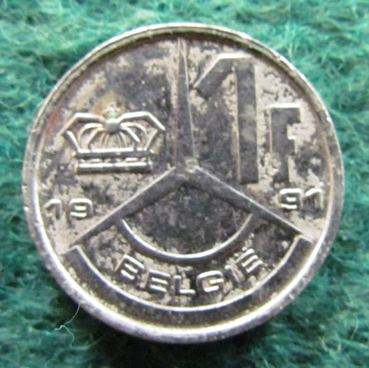 Belgium 1991 1 Franc Coin - Circulated