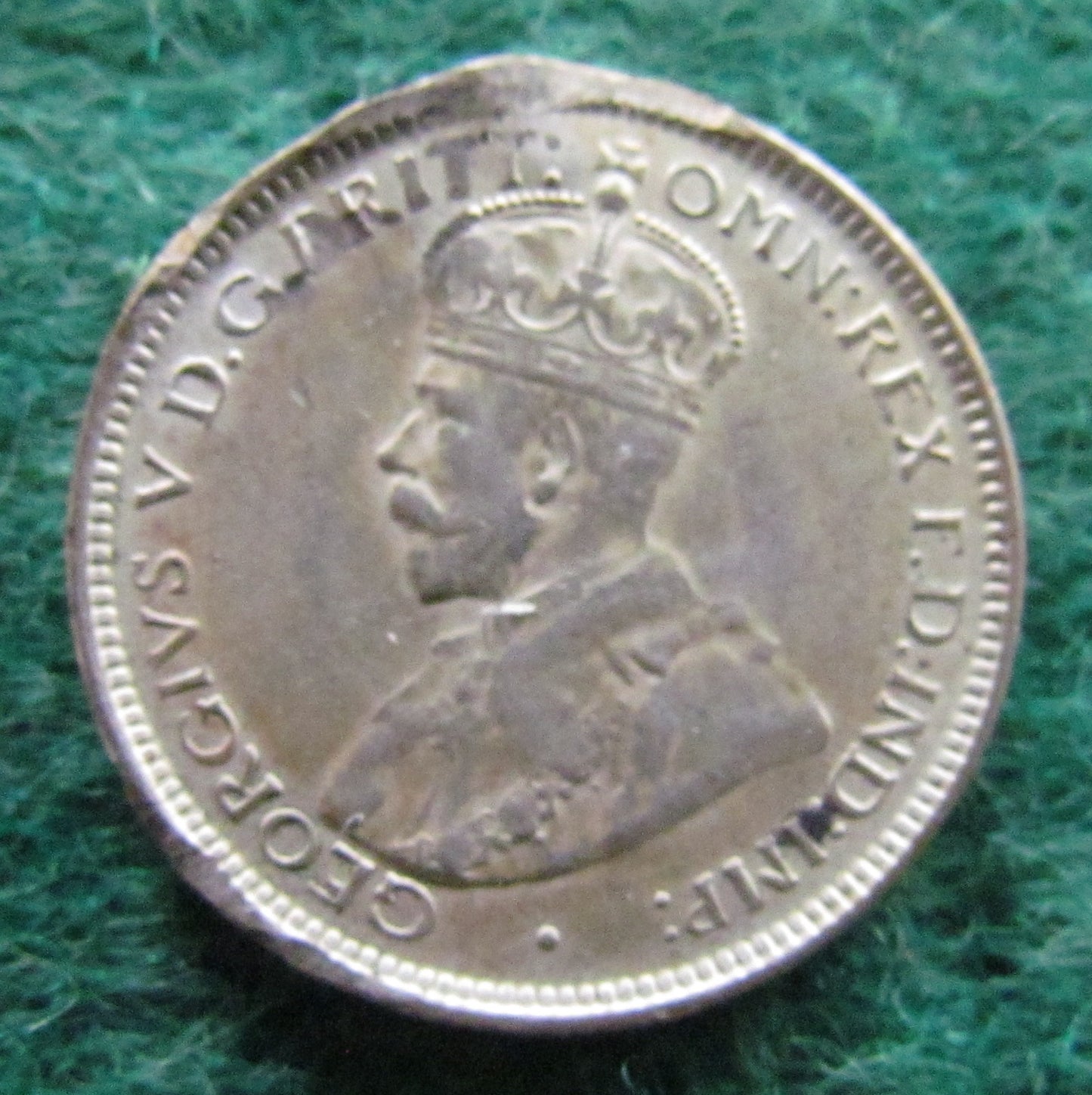 British West Africa 1920 Sixpence 6 Pence King George V Coin - Circulated