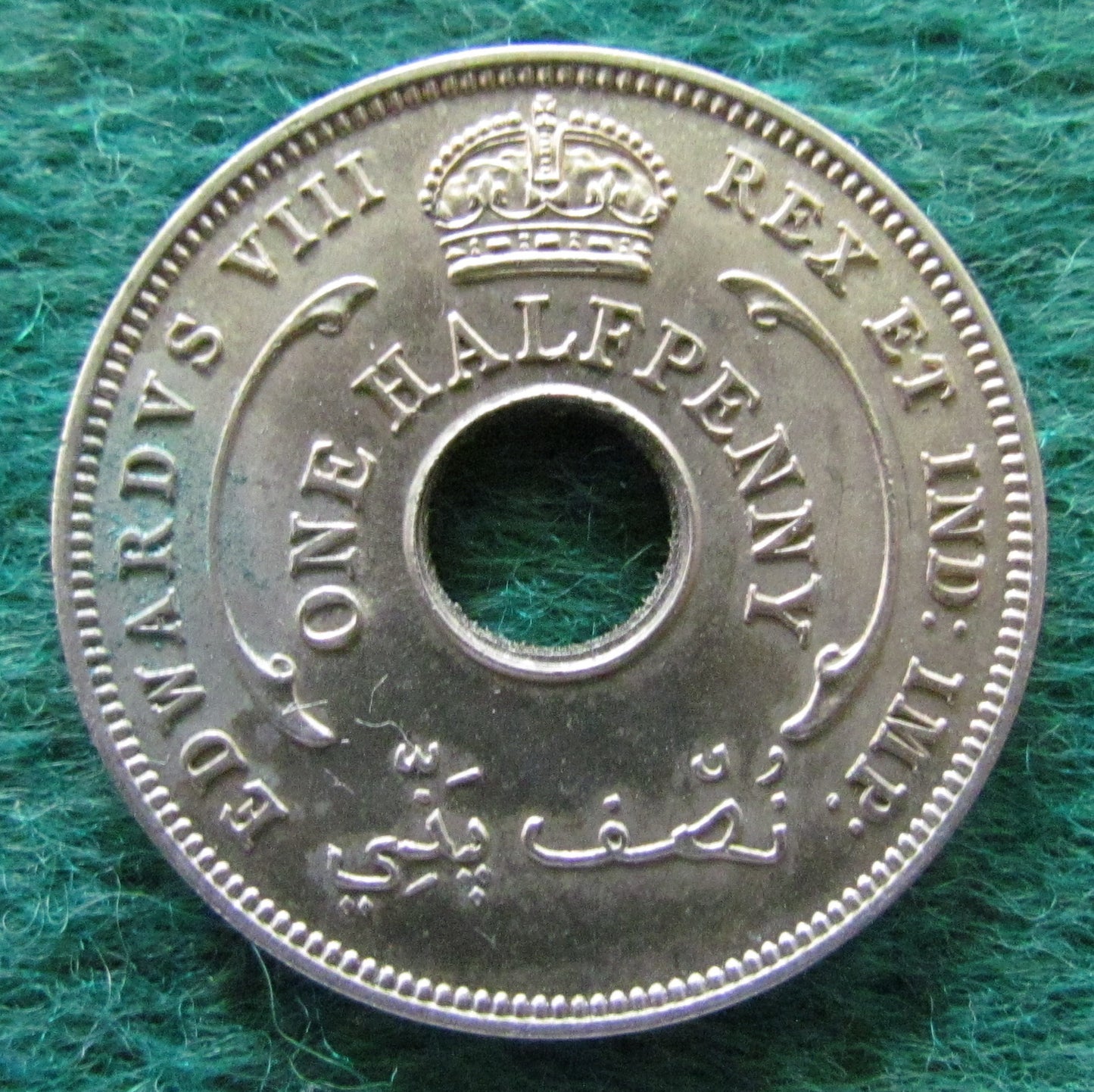 British West Africa 1936 Half Penny King Edward VIII Coin - Circulated