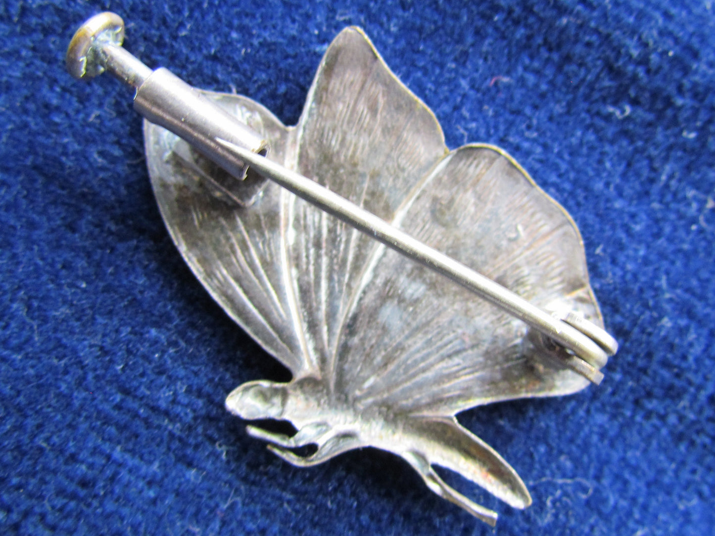 Unmarked Silver Butterfly Brooch