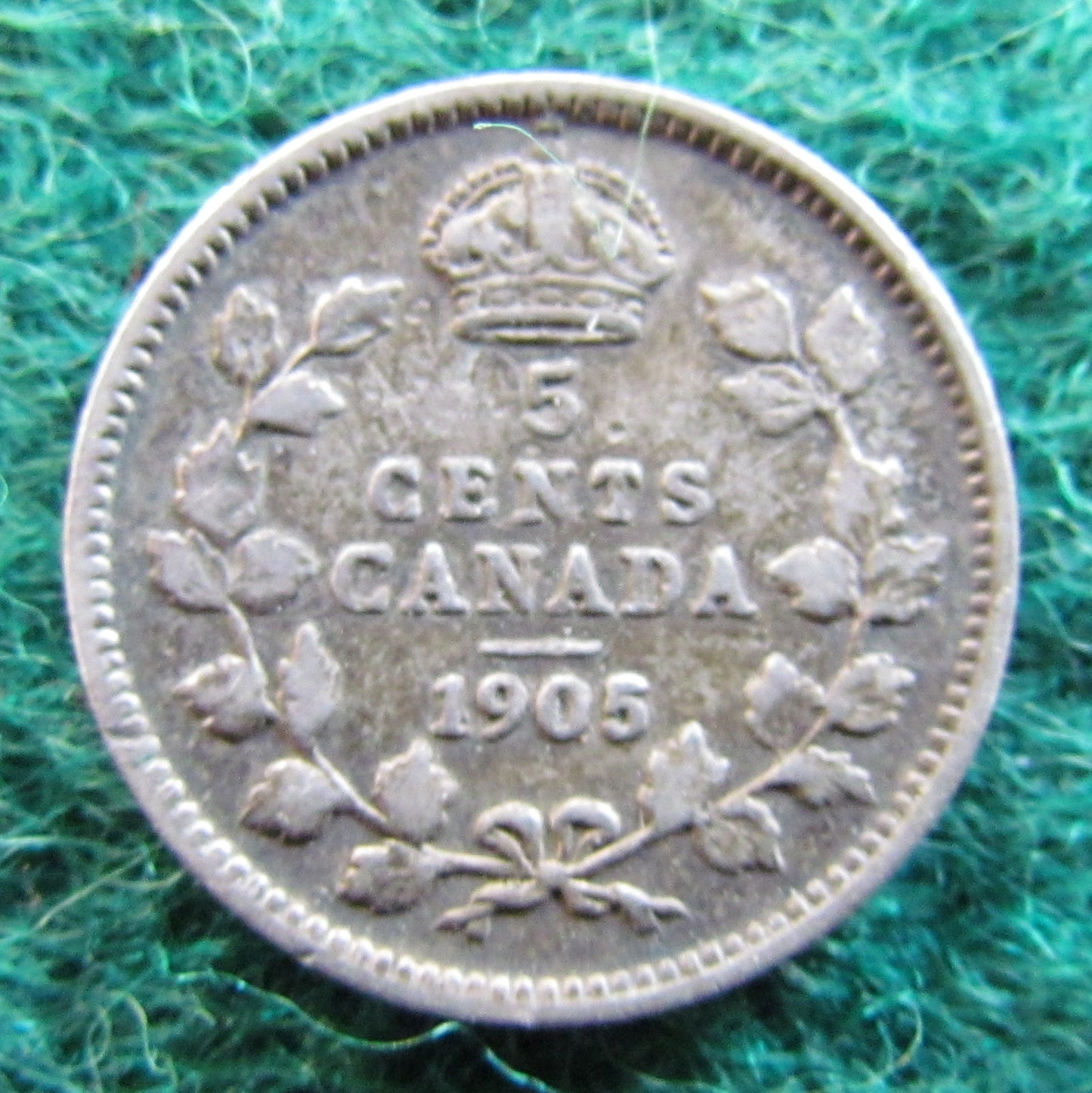 Canada 1905 5 Cent King Edward VII Coin
