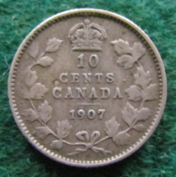 Canada 1907 10 Cent King Edward VII Coin