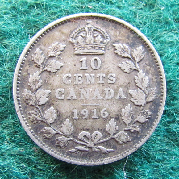 Canada 1916 10 Cent King George V Coin