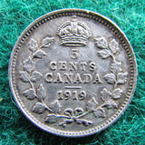 Canada 1919 5 Cent King George V Coin