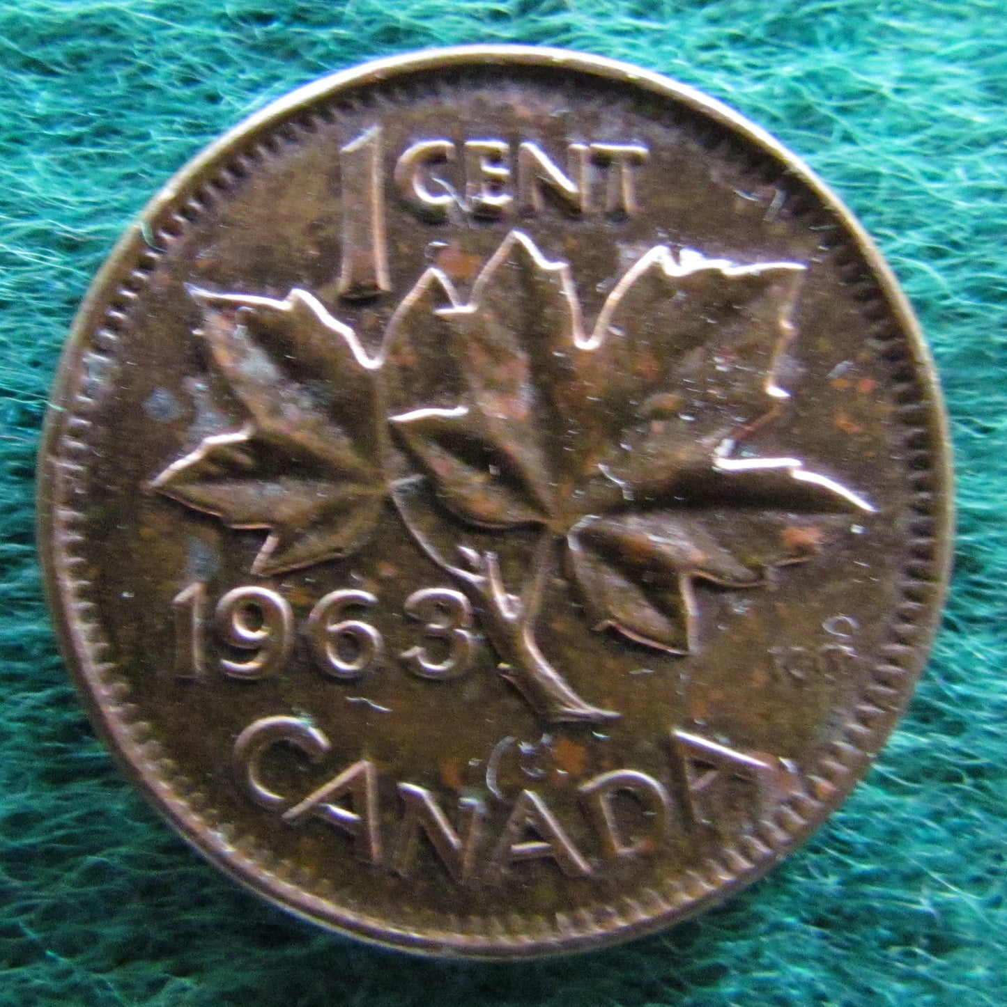 Canada 1963 1 Cent Coin - Circulated