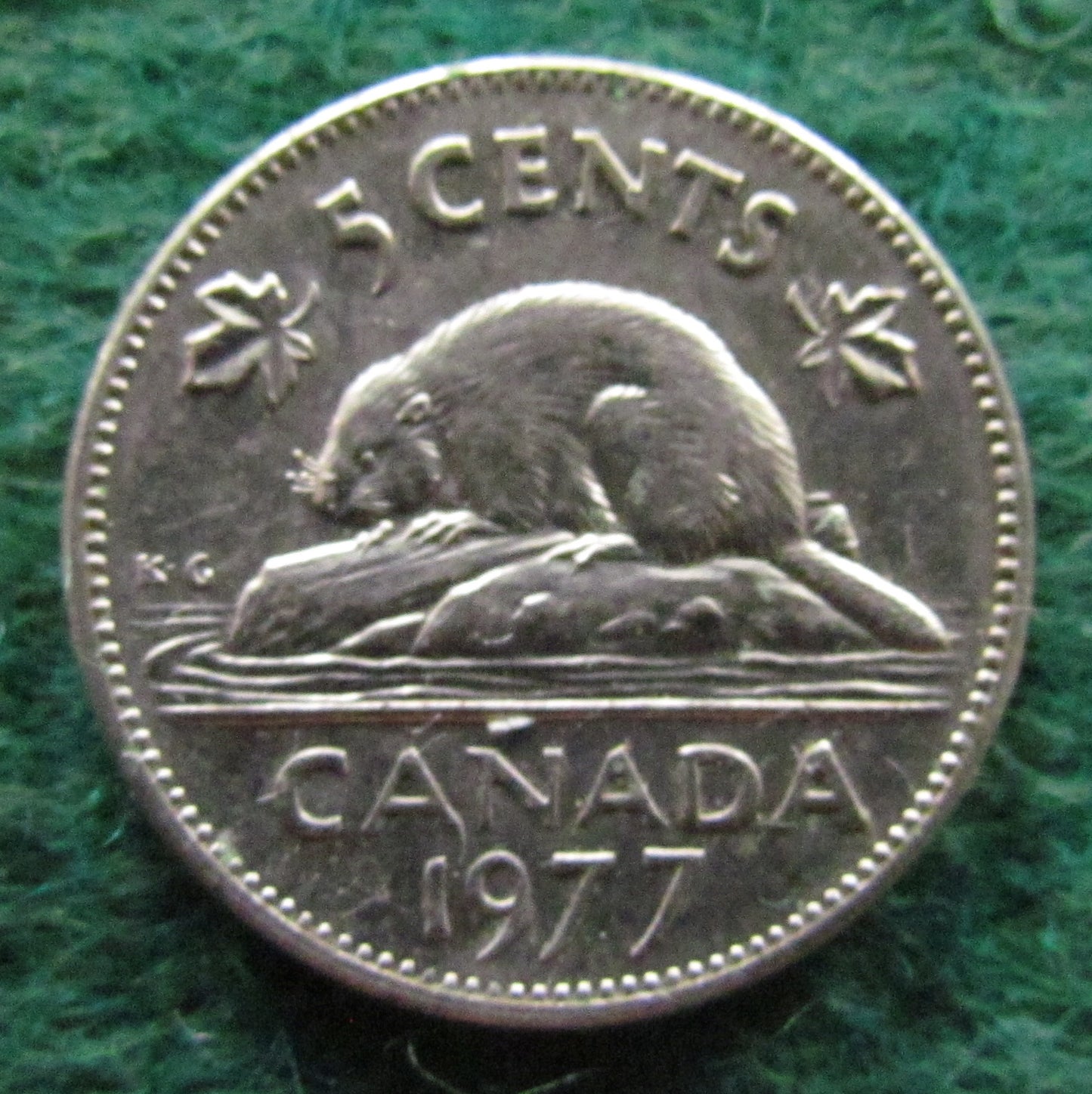 Canada 1977 5 Cent King George V Coin