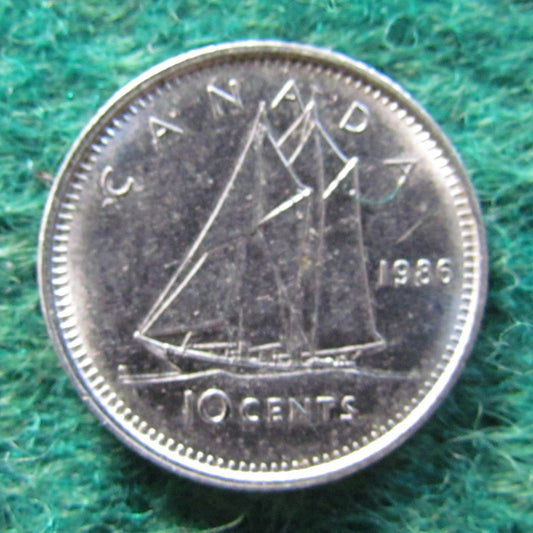 Canada 1986 10 Cent Queen Elizabeth II Coin - Circulated