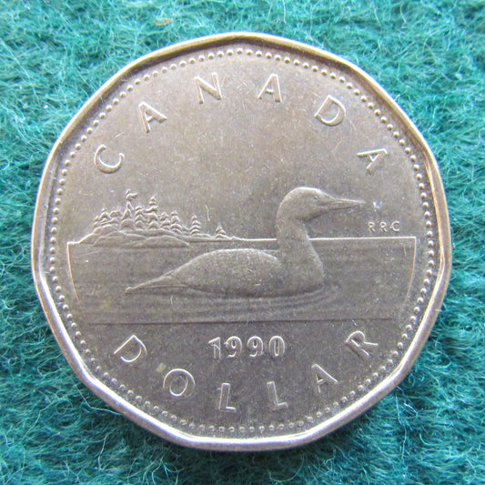 Canada 1990 1 Dollar Queen Elizabeth II Coin