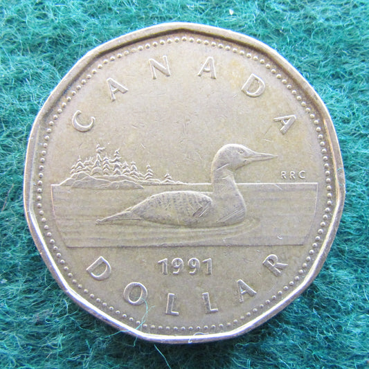 Canada 1991 1 Dollar Queen Elizabeth II Coin