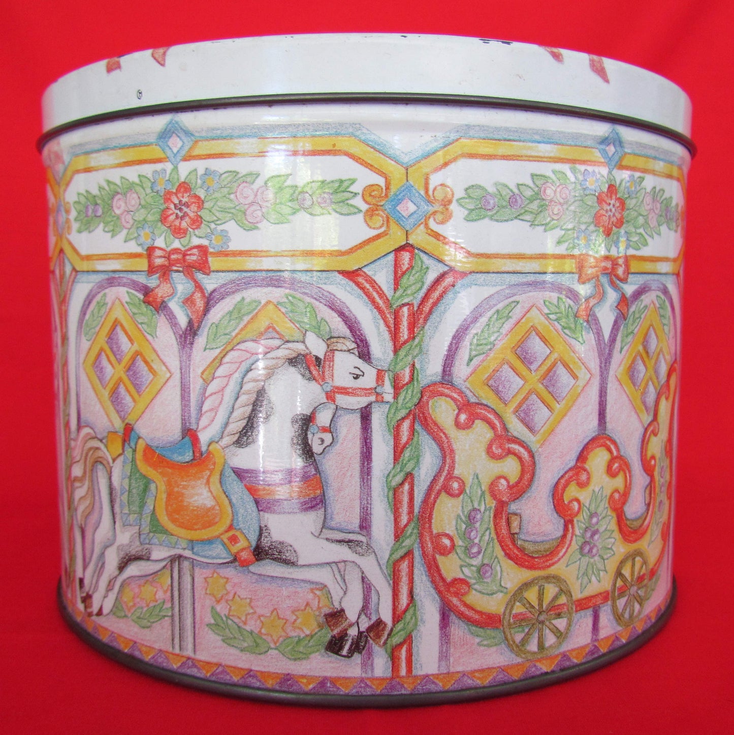 Carousel Cookies Biscuit Tin - Pre 1995