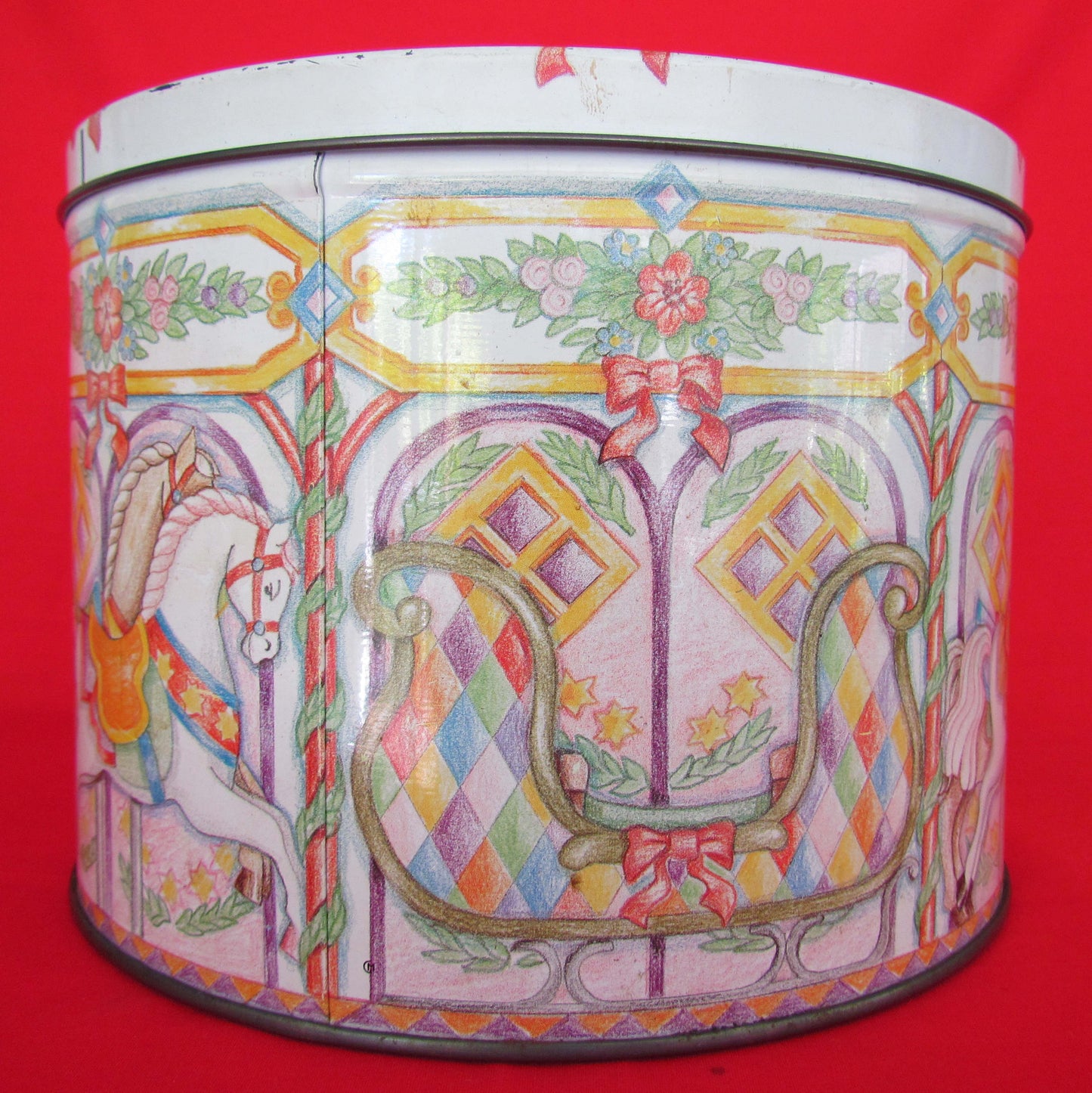 Carousel Cookies Biscuit Tin - Pre 1995