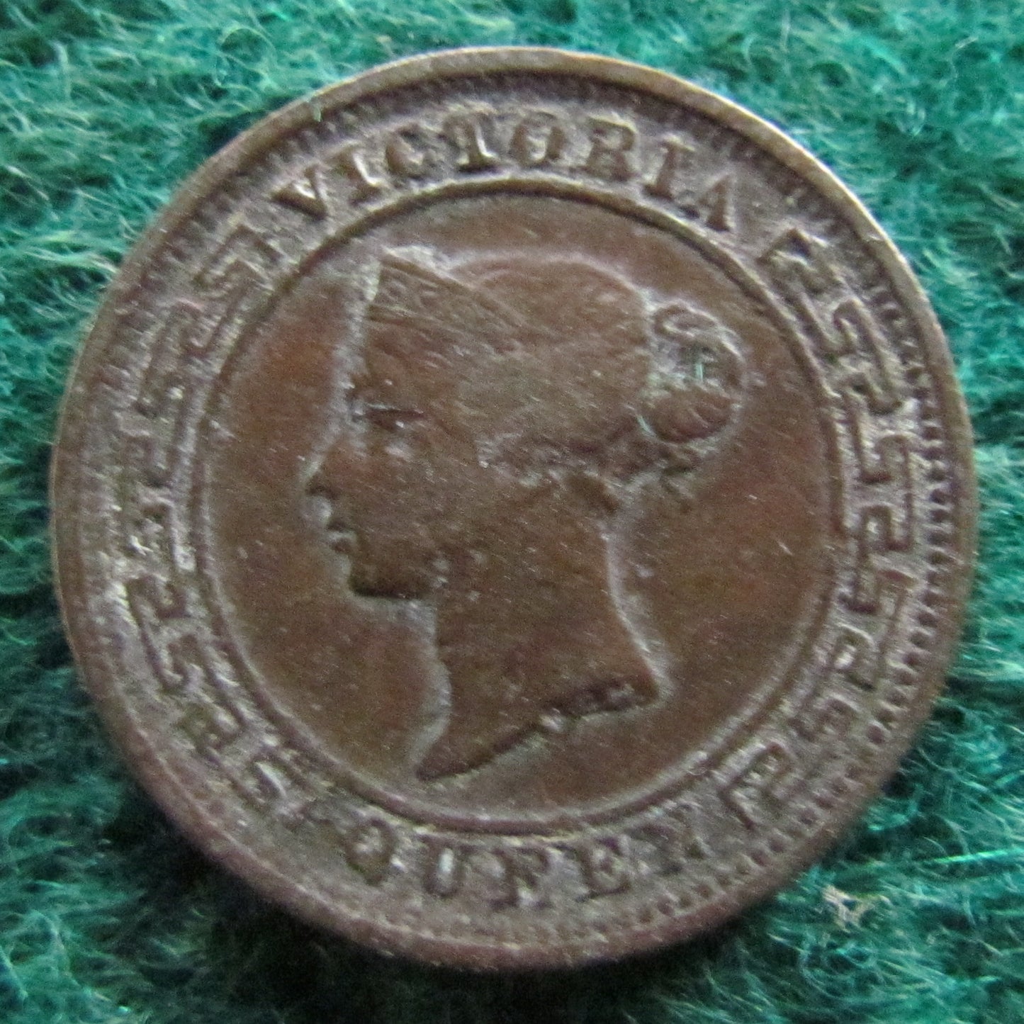 Ceylon 1870 1/2 Cent Coin